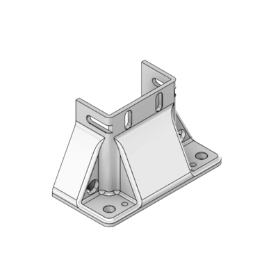 MODULAR SOLUTIONS MOUNTING FOOT 3 SIDED FOR 45 X 90 PARTICALLY ENCLOSED